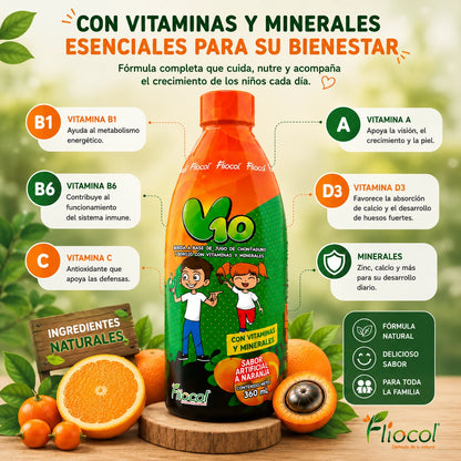 V10 Multivitaminico Completo para niños
